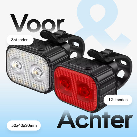 voorlicht en achterlicht fiets