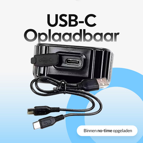 fietsverlichting is usb-c oplaadbaar